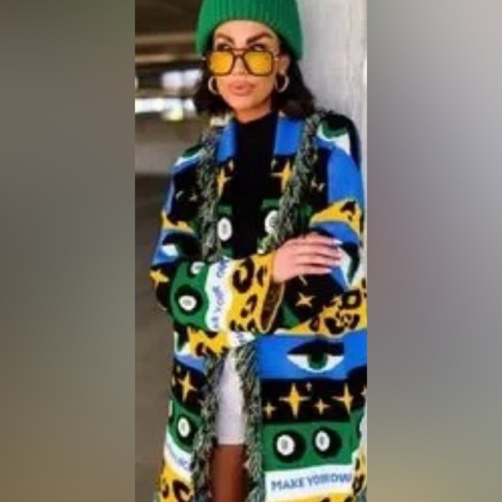 Dressed in LALA Multicolor Patterned Cardigan